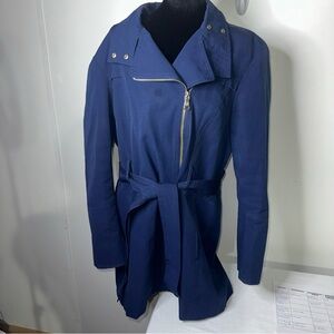 Vince Camuto Navy Trench Coat